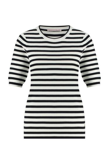 Studio Anneloes Luna Stripe Pullover Ofwhite/Blue