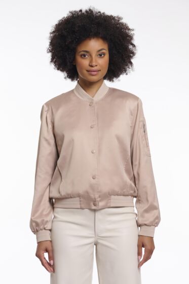 Rino & Pelle Banner Bomber Jacket Smoked Pearl 