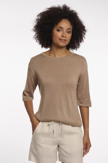 Rino & Pelle Benji Short Sleeve Top Slate Bark