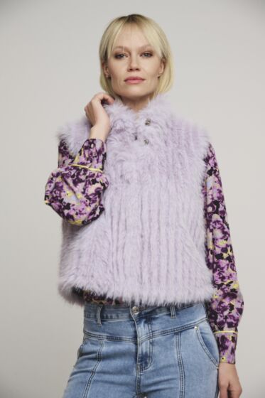 Rino & Pelle Dava Gilet Lilac Fog