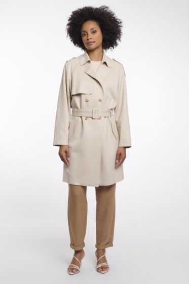 Rino & Pelle Elsje Coat With Belt Birch 