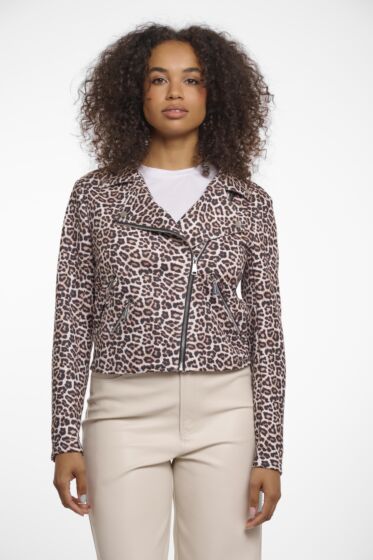 Rino & Pelle Frelin Biker Jacket Leopard 