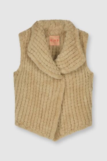 Rino & Pelle Jenna Short Faux Fur Waistcoat