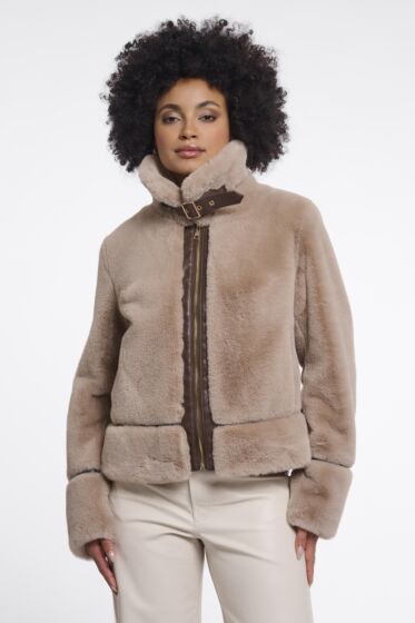 Rino & Pelle Lambra Jas Faux Fur Oat
