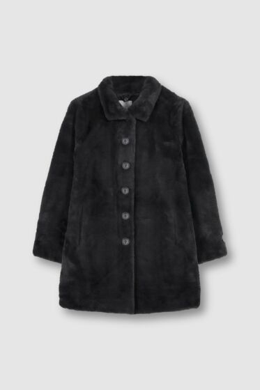 Rino & Pelle Nonna Coat Single Breasted Faux Fur 
