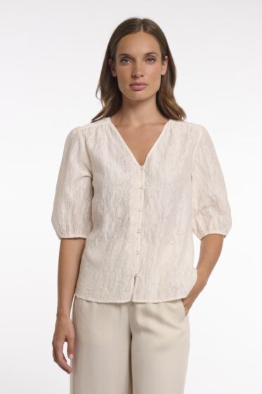 Rino & Pelle Whitney Blouse V-Neck Birch