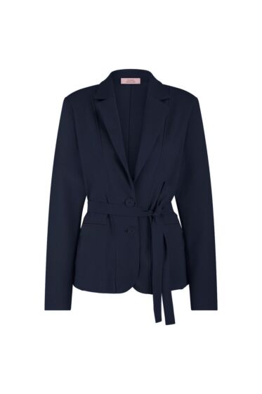Studio Anneloes Elin Bonded Blazer Dark Blue 