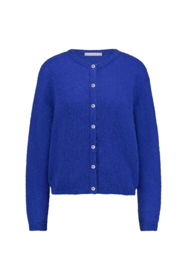 Studio Anneloes Bibi Mohair Cardigan Royal Blue 