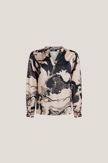 Jansen Amsterdam Christina Blouse Sand/Black