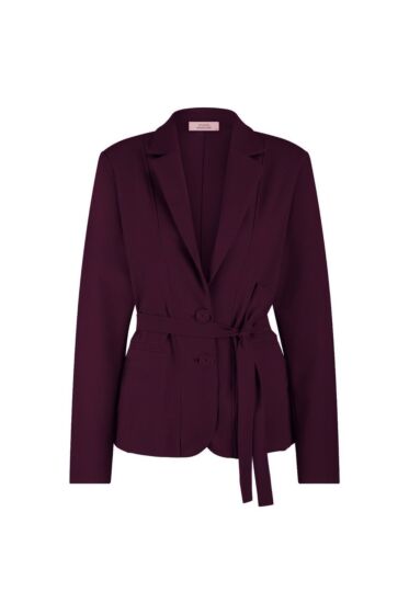 Studio Anneloes Elin Bonded Blazer Blackberry