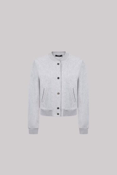 Jansen Amsterdam Goldie Bomber Jacket Grey Melange