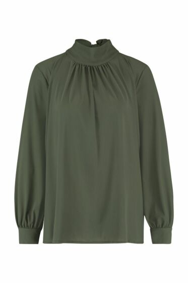 Studio Anneloes lizzie LS blouse green