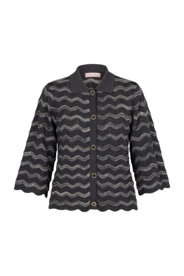 Studio Anneloes Jacy Sequins Cardigan Antraciet
