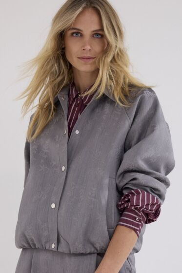 Tramontana Jacquard Jacket Grey Melange 