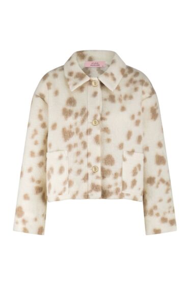 Studio Anneloes Karlie Brushed Jacket Kit/Cognac