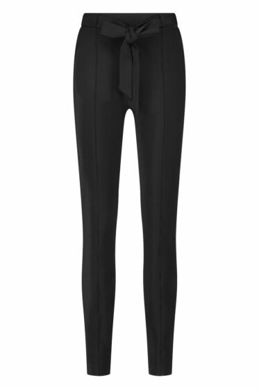 Studio Anneloes Katlyn Bonded Rib Trousers Black