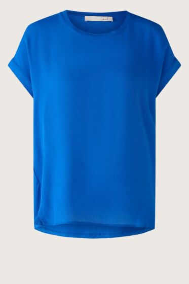 Oui Shirt Kobalt Blauw