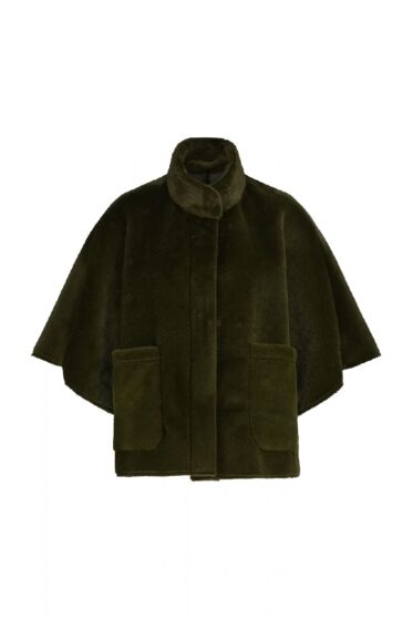 Label Dot Dana Poncho Khaki 