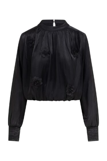 Label Dot Aderinne Blouse Zwart 