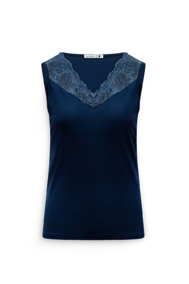 Label Dot Max Top Donker Blauw 