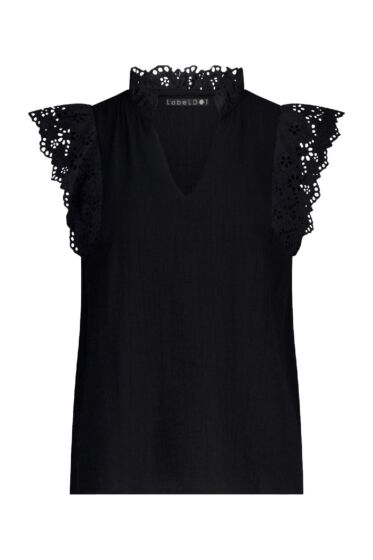 Label Dot Adis Top  Zwart 
