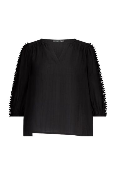 Label Dot Anneke Blouse Zwart 
