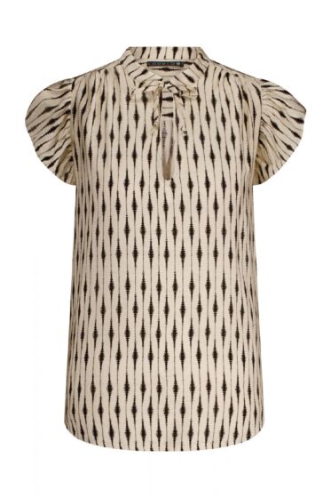Label Dot Aaf Top Zwart / Zand 
