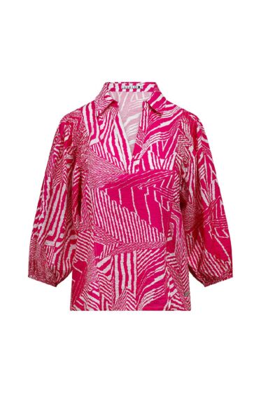 Label Dot Amoura Fuchsia/Wit 