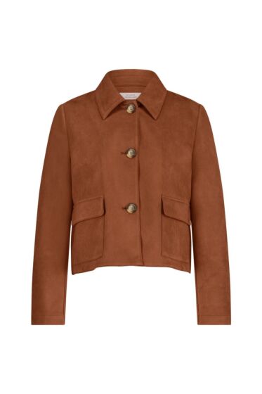 Studio Anneloes Lennon Suedine Jacket Caramel