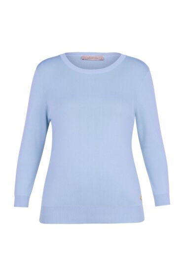 Studio Anneloes Luna 3/4 slv Pullover Pastel Blue 