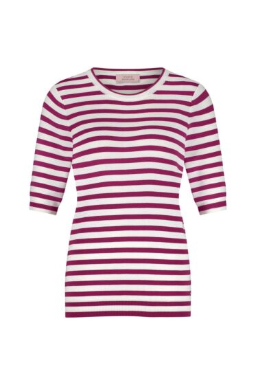 Studio Anneloes Luna ssl Stripe Pullover Cerise 