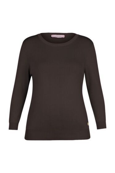 Studio Anneloes Luna 3/4 Pullover Espresso