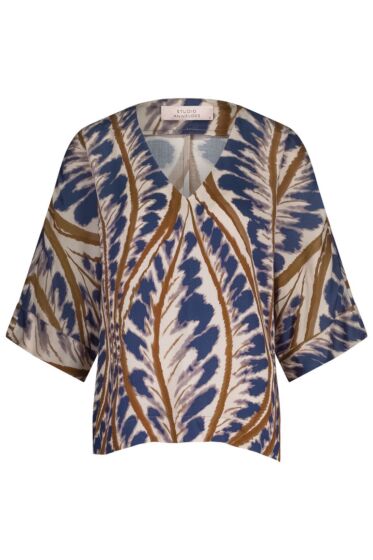 Studio Anneloes Madison V-Neck Top Multi Color