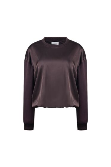 Nukus Made Pullover Shiny Chocolate