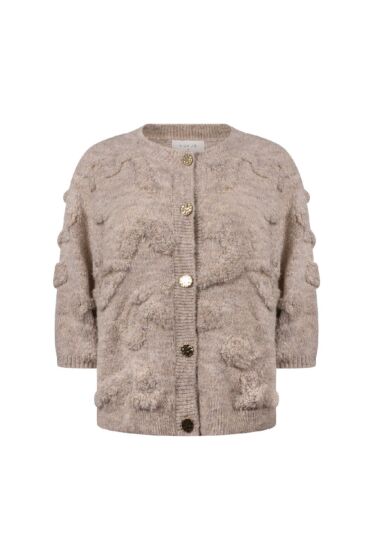 Nukus Maggy Cardigan SS Sand 
