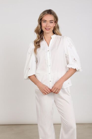 Nukus Rosie Blouse Offwhite 