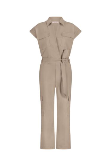 Studio Anneloes Nancy Cargo Jumpsuit Latte 