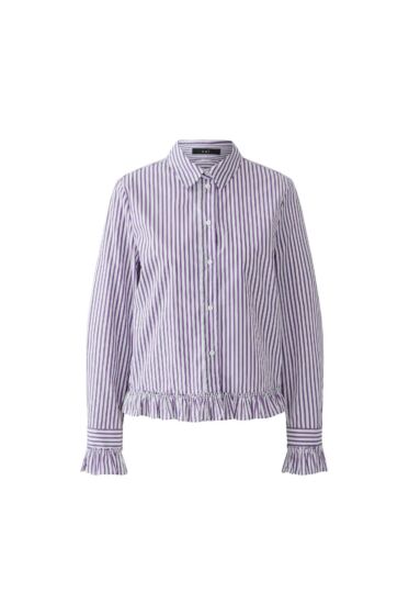 Oui Blouse White Violett