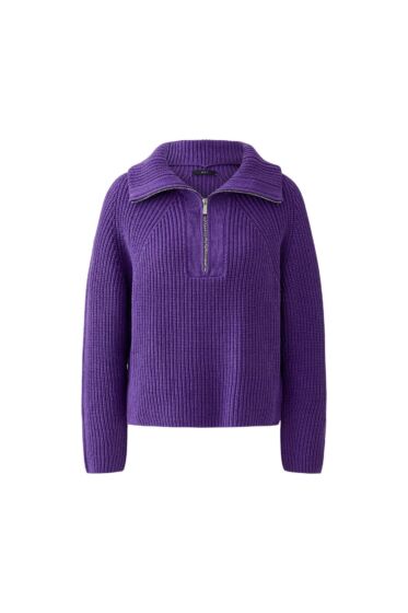 Oui Pullover Zipper Amaranth Purple 