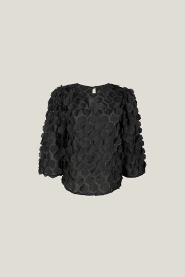 Jansen Amsterdam Pepper Blouse Zwart 