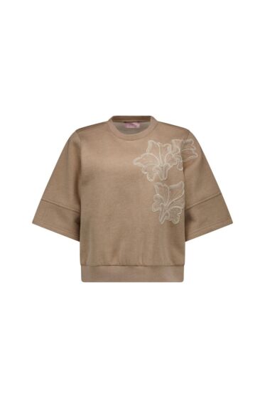 Studio Anneloes Pleuni Embrioderie Sweater Latte