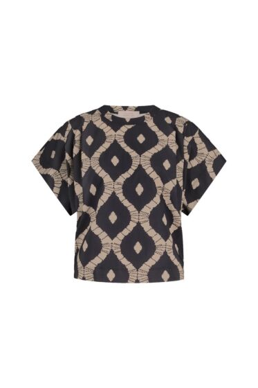 Studio Anneloes Renske Batik Top Black/Latte 