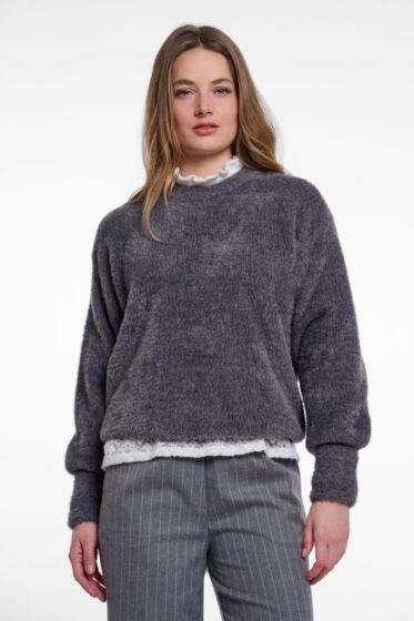 Rino & Pelle Seo Round Neck Sweater Grey 