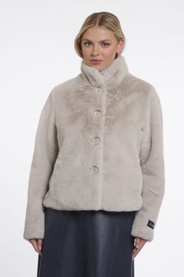 Rino & Pelle Vie Jacket Faux Fur Birch