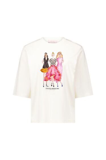 Studio Anneloes Fiore T-Shirt Ecru