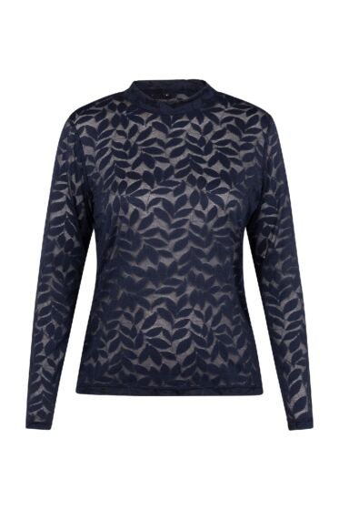 Studio Anneloes Reagan Lace Top Dark Blue