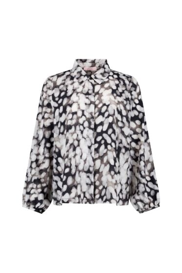 Studio Anneloes Diny Blouse Black/Offwhite