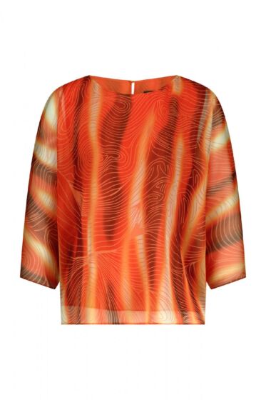 Label Dot Amira Top Perzik Multicolor 
