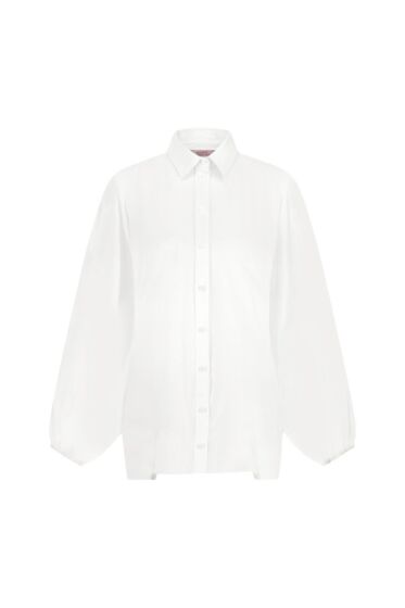 Studio Anneloes Yuki Poplin Blouse Offwhite 
