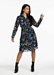 Tramontana Dress Abstract Florals Print Blacks